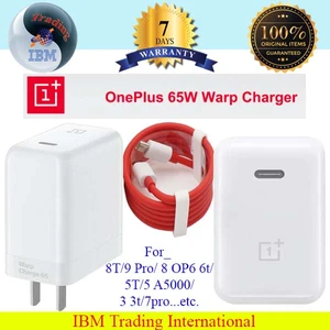 Chargeur One Plus 65W Avec Câble Type-C to Type-C 