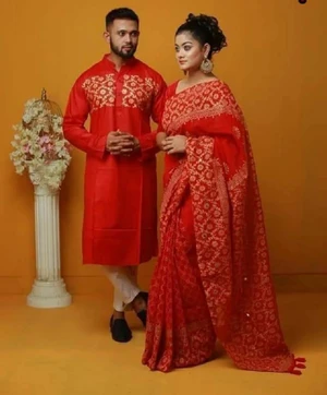 Wholesale Top Quality Latest Couple Saree Punjabi