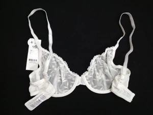 EkShop  Women Comfortable Bra off white net lace design non foam